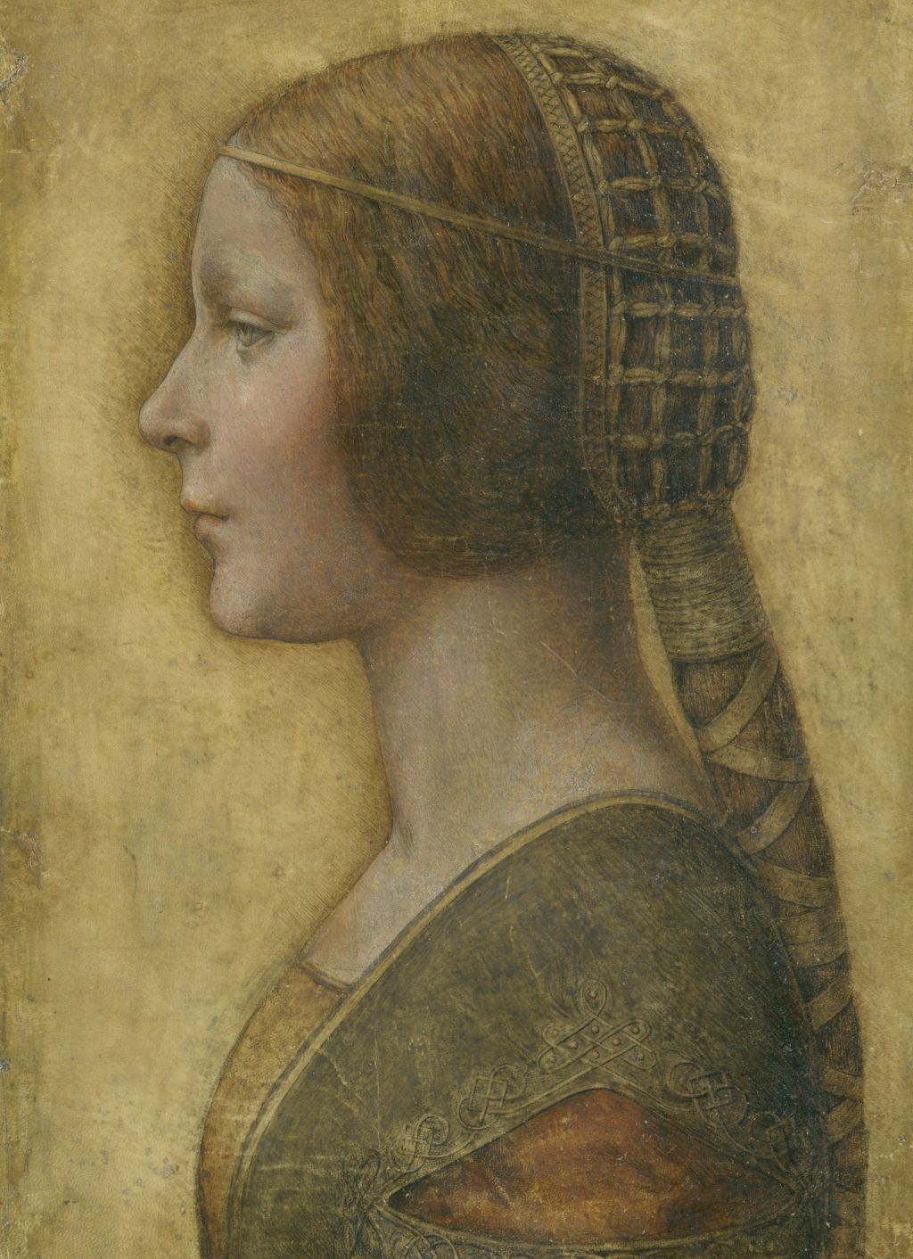 La Bella Principessa in Detail Leonardo da Vinci